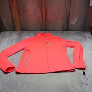 Under Armour Jacket Women XL Pink ColdGear Fitted Full Zip Athletic Running Gym